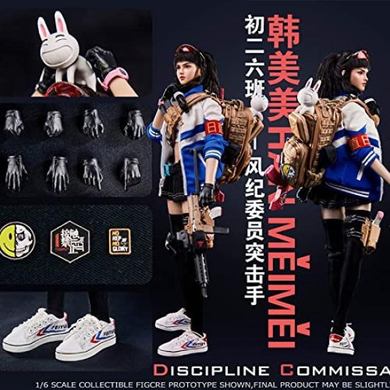 Action Figure FLAGSET Beautiful Girl Junior High School 2nd Year Class 6 Discipline Committee Asian Female Full Set [TOYBARJAPAN] 1/6 FS-73039