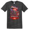 T-shirt Heavy Metal Painkiller Grafica Rock Retrò Opera d'Arte Motociclistica
