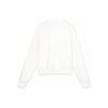 Skechers Yazan Series Printed Letter Round Neck Pullover Sweatshirt Women sweatshirt Cotton-Candy-White L423W139-0074
