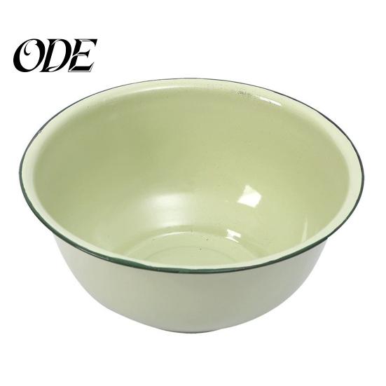 Unique Soup Bowl Vintage Enamel Deep Thickened Retro Rice Noodle Storage Container Dishwasher Safe Serving Pot for Hot Meals Basin