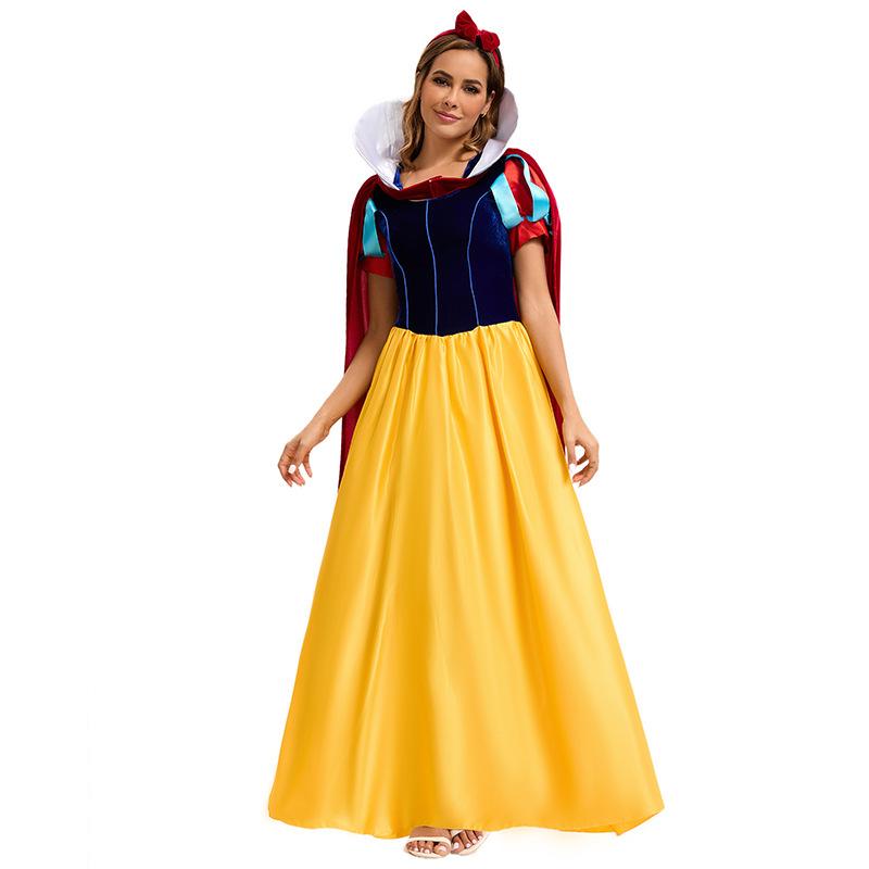 Adult female dress halloween cosplay snow white costume stage performance suit women's clothing