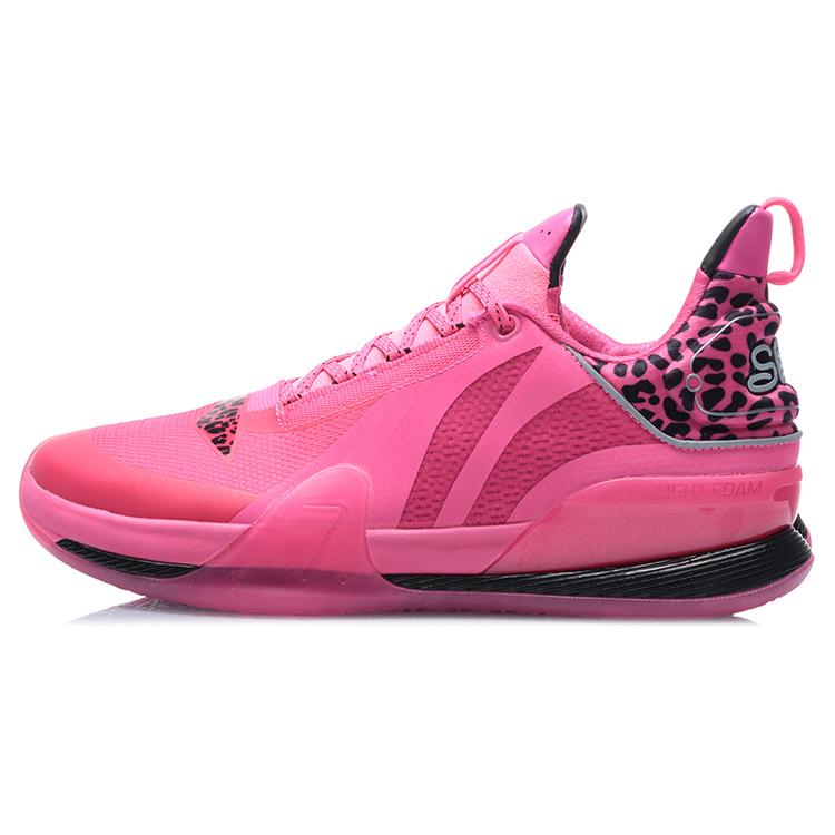 New LiNing Speed 7 Premium Cushioning Rebound Breathable Low Top Basketball Shoes Men's Fruit Pink PE Edition ABAQ065-D