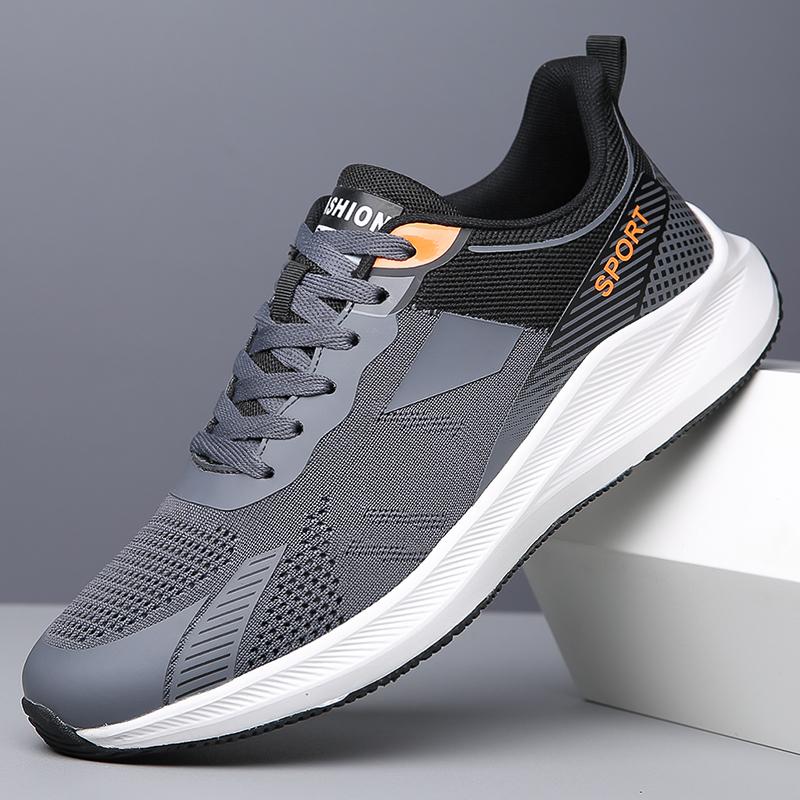 Men's Running Shoes, Lightweight Sports Shoes, Breathable Mesh Casual Sports Shoes, Anti-slip Outdoor Men's Shoes, Durable.