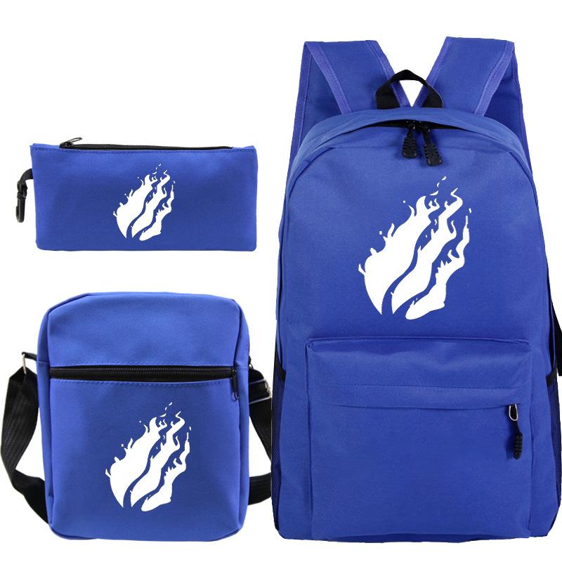 Backpack Casual Student Schoolbag Small Shoulder Bag Pencil Bag Three-piece Set