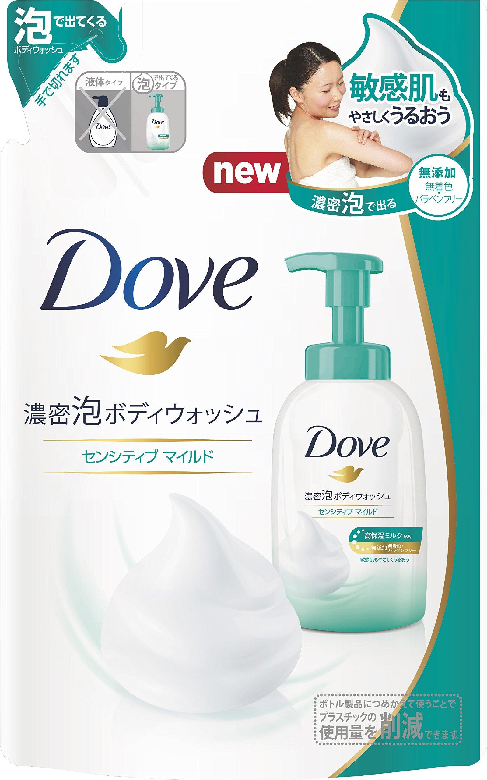 Dove Rich Foam Body Wash Sensitive Mild Refill (for sensitive skin) 350g