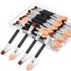 30 Pcs Dual End Eyeshadow Smudge Brush 2 In 1 Eyeshadow Sponge Concealer Brush Double Sided Eye Shadow Applicators Sticks 3 Inch Disposable Eye