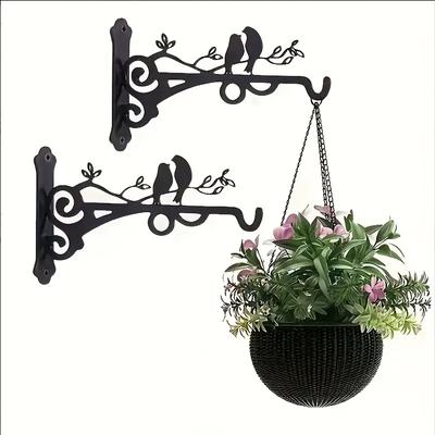 1/2 buc Cârlig pentru Coroană Decor Acasă, Instalare Ușoară cu Șuruburi Incluse Potrivit pentru Agățat Coș de Grădină, Uz Decorativ Interior/Exterior/Grădină