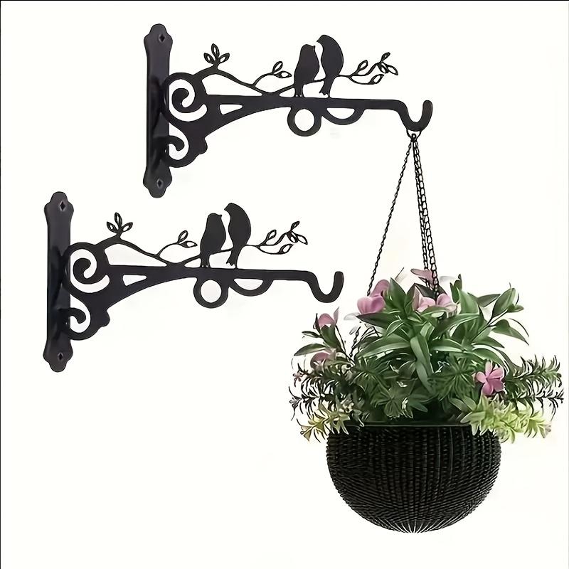 1/2pcs Home Decor Wreath Hook, Easy Installation with Included Screws Suitable for Garden Basket Hanging, Indoor/Outdoor/Garden/Decorative Use