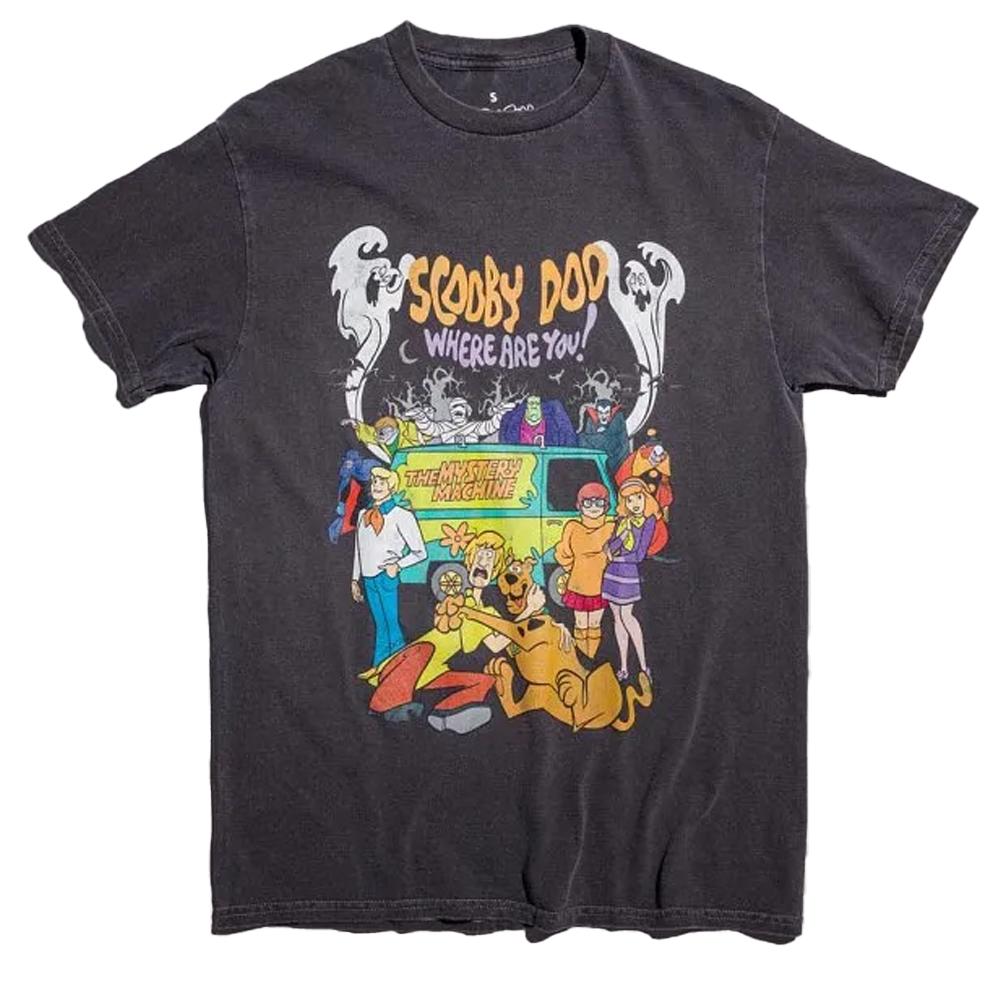 Scooby Doo Unisex Adult Where Are You Vintage Wash T-Shirt