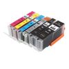 Ink Cartridge Printing Accessory Part for PIXMA MG5460 MG5560 MG5660 MG6360 MG6460 MG6660 6 Color BK BK C M Y GY