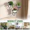 Sturdy Iron Wall Mounted Plant Holder Space Saving Planter Rack Storage Shelf  Office Decor