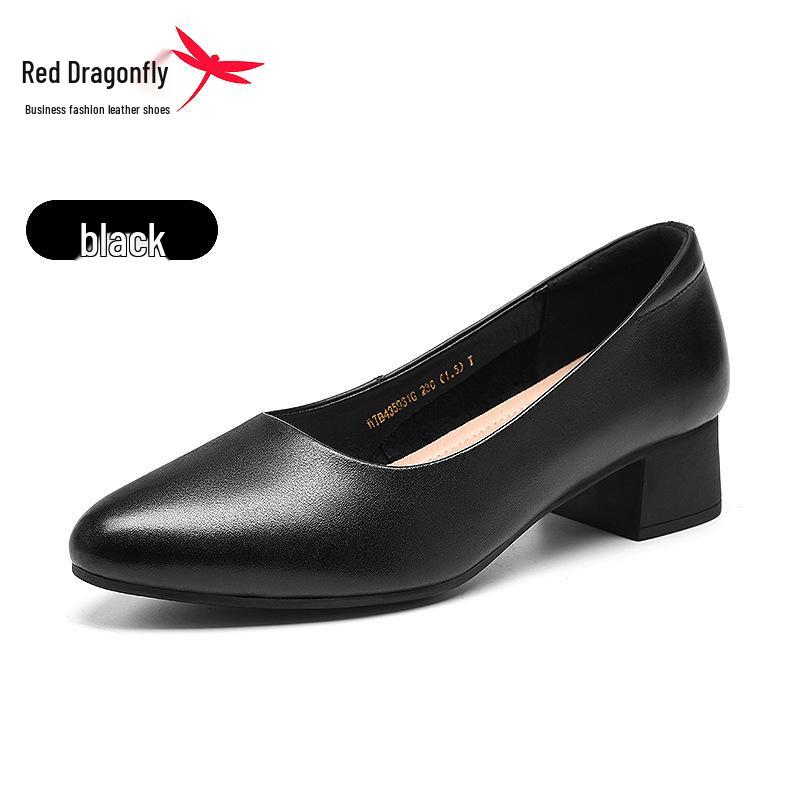 Red Dragonfly Women s Spring Leather Casual & Formal Shoes, Genuine Leather Professional Slip-Ons 37