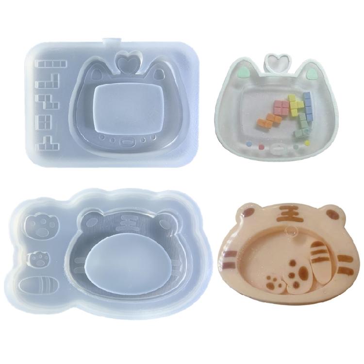 Resin Casting Shaker Mold Epoxy Quicksand Silicone Molds Resin Shaker Mold for Pendant Jewelry Keychain Decoration Craft