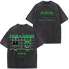 Summer Hot Sale Rapper Feid Ferxxo Tour 2026 Print Vintage Washed Tees Men Women Fashion T-shirts Hip Hop Streetwear Gothic Cotton Oversized T-shirt