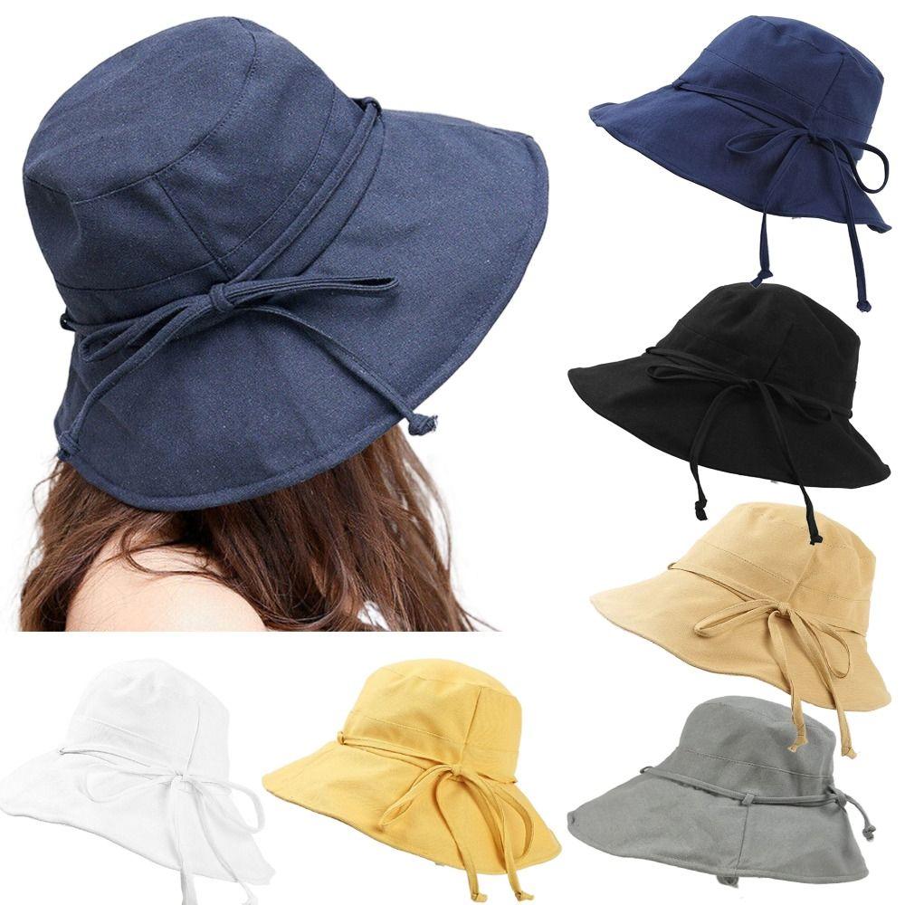 

UV Protection Head Wrap Beanie Wide Brim Bucket Hat Beach Summer Cap Sun Hat Fisherman Hat