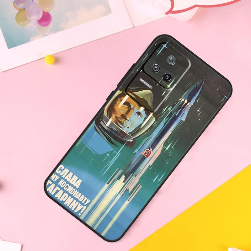 CCCP Soviet Space Propaganda Art Case For Xiaomi 14 Ultra 13 11T 12T 13T Pro 12 Lite POCO X6 Pro M6 X3 X4 X5 M5s F3 F5 Cover