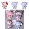Adorable Kuromi My Melody Zodiac Cow Plush Toy Keychain With Cinnamonroll Pendants Xmas Gift