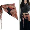 Chinese Style Triangular Waistband Ethnic Style Bohemia Wide Waistband  Dance Costumes Accessory