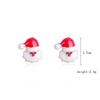 Lady Christmas Rhinestone Ear Studs Santa  Snowflake Deer X-mas Tree Earrings