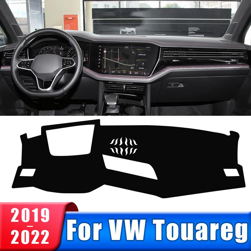 Car Dashboard Cover For Volkswagen VW Touareg trument Desk Sun Shade Mat Dash Non-slip Pad Accessories