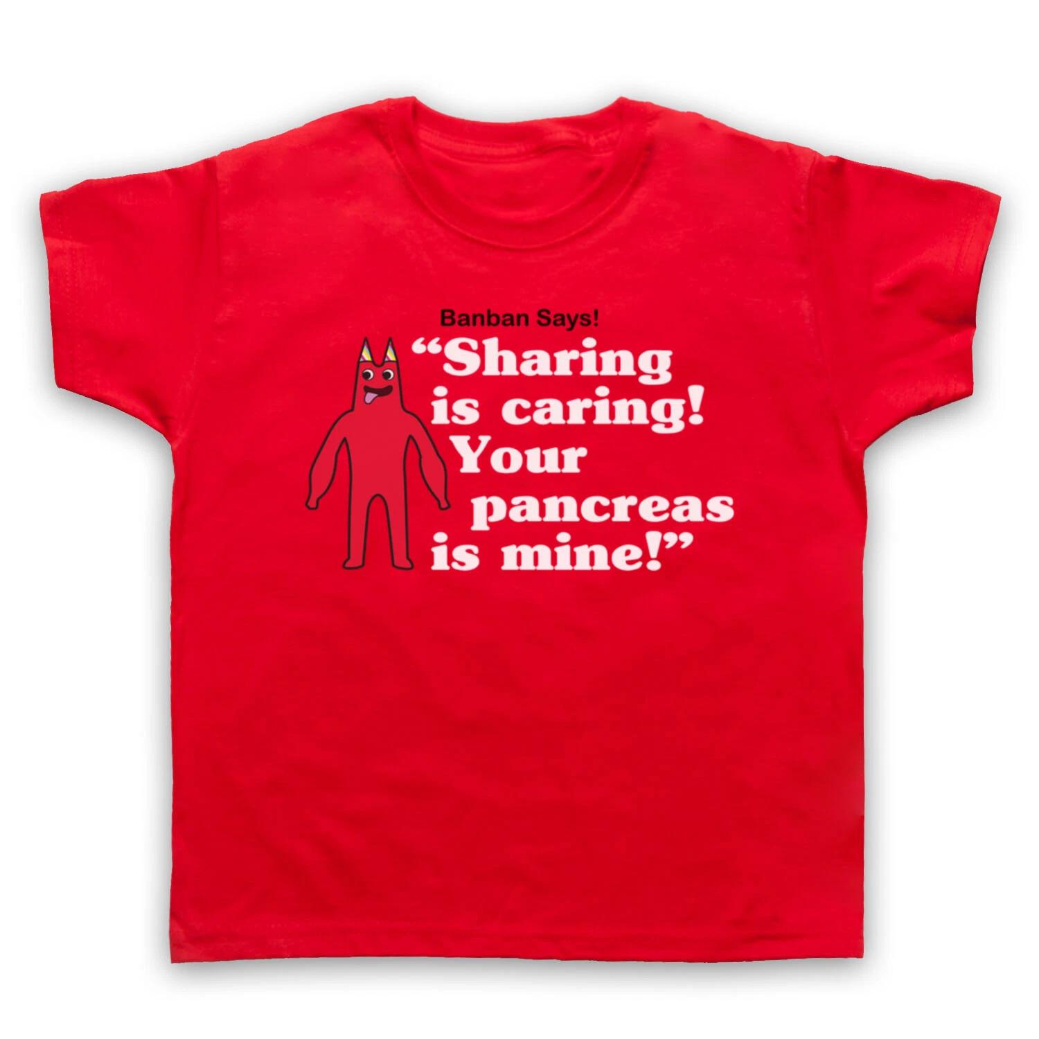 

GARTEN 2 SHARING IS CARING YOUR PANCREAS IS MINE BANBAN KIDS CHILDS Boys Baby Children T-shirt TOP 140