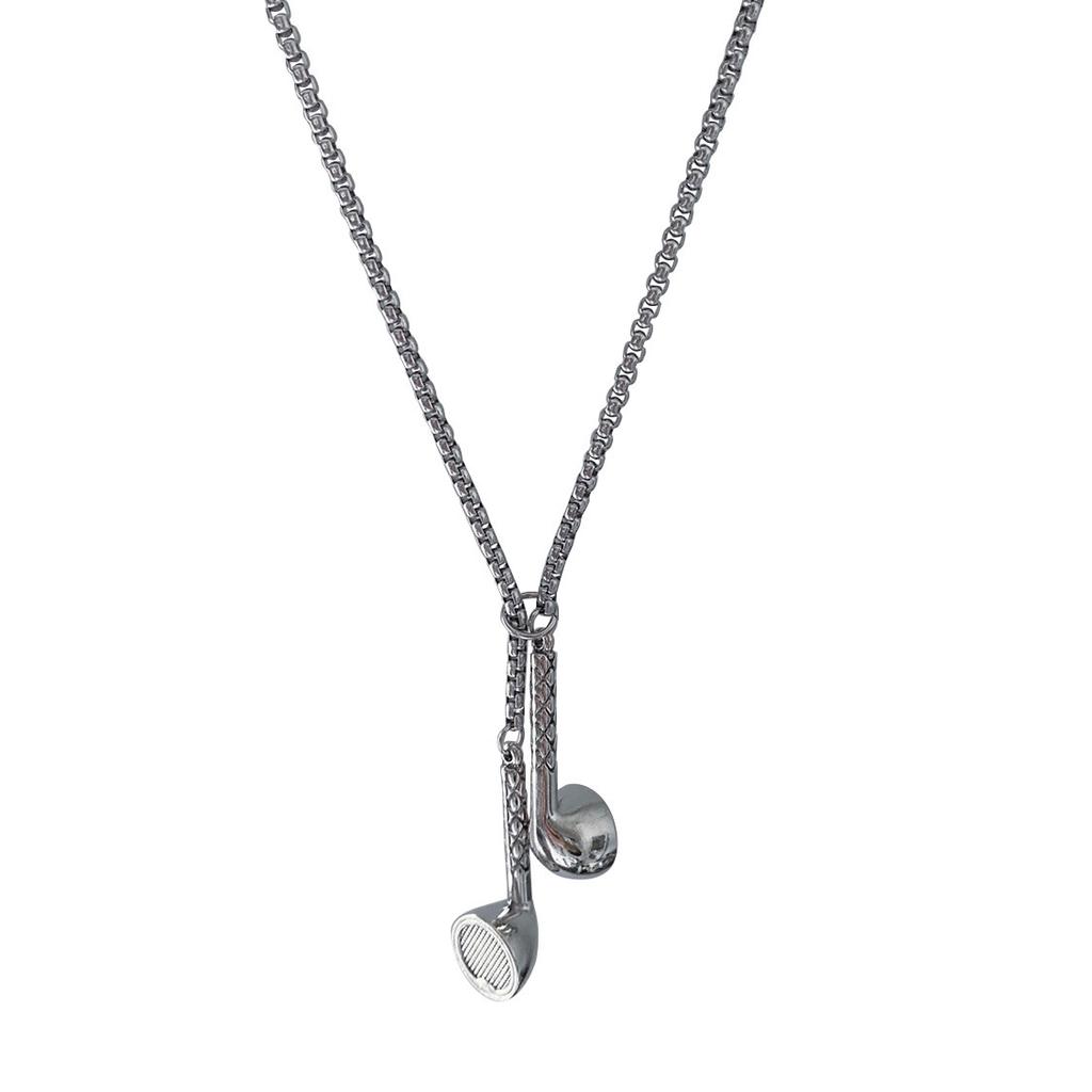 Hip Hop Necklace Headphones Retro Creative Street Personality Bouncing Alloy Pendant Jewelry Pendant