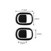 4Pcs For Dodge Challenger 2015- Carbon Fiber Seat Backrest Switch Cover Trim