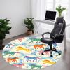 1 Stück Pferd Wolke Büro Runder Teppich, Unter Bürostühlen Schlafzimmer Wohnzimmer Heimdekoration, Raumdeko