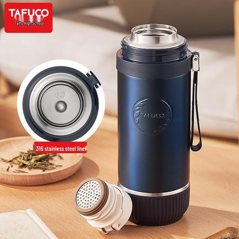 TAFUCO T1522 316 Stainless Steel Double-Lid Thermos