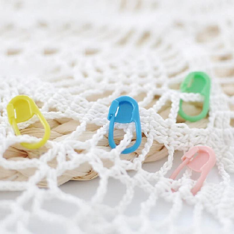 Mix Color Plastic Knitting Tools Mini Resin Small Clips Pins Locking Stitch Markers Crochet Sewing Needle Clip Hooks Accessories