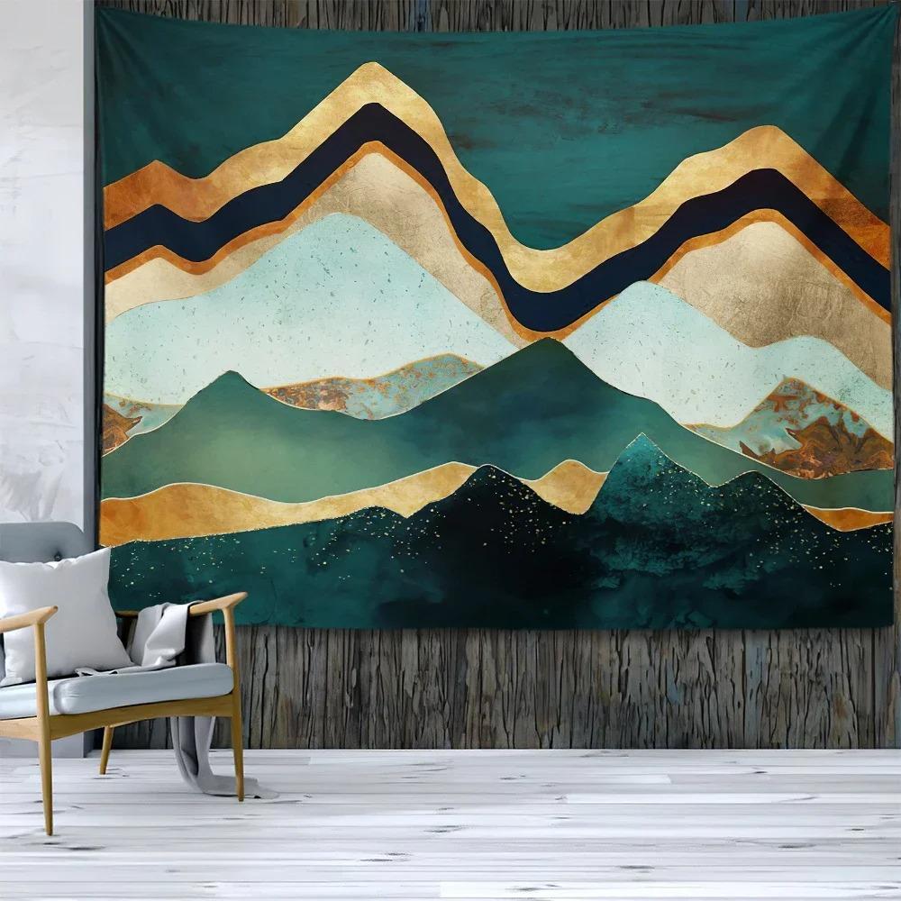 Абстрактная картина Узор восхода солнца Декоративный гобелен Украшение стены для дома — фото 15