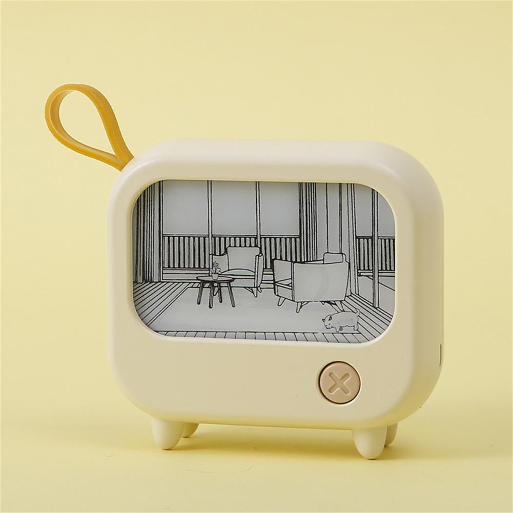 

Светодиодный телевизор Живопись Ночной Светильник Милый Детский Обучающий Настольный Светильник Комната Домашнее Украшение Атмосфера Освещение Мини Настольный Подарок На День Рождения бежевый