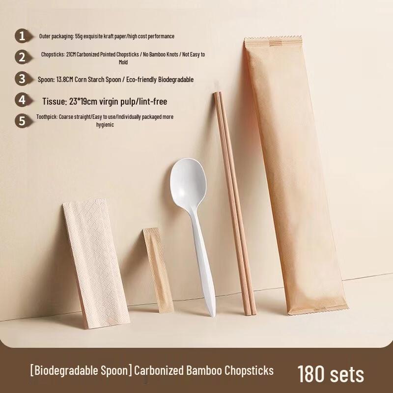 

Degradable Bamboo Disposable Tableware Set