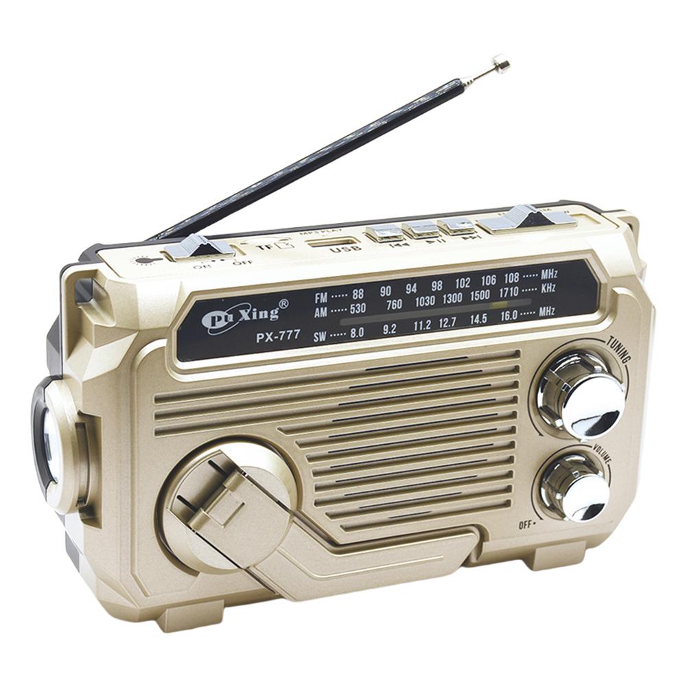 Hand Crank Emergency Radio AM/FM/SW Radio with Flashlight BT Speaker Portable Weather Radio for Outdoor Camping and Emergency