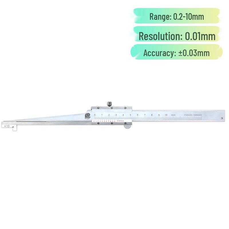 Guanglu Stainless Steel Digital Vernier Caliper 0.2-10mm Beveled Gap Detector