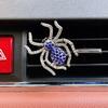Sparkling Spider Car Perfume Clip Metal Material Various Colors Air Vent Mount Decorative Fragrance