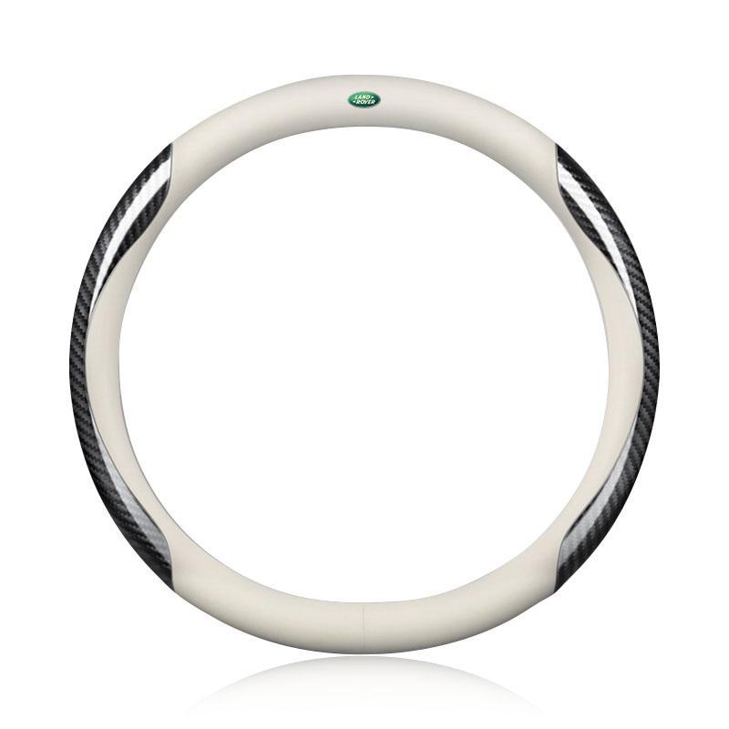 Auto Wildleder Kohlefaser Leder Lenkradbezug Rutschfest für Land Rover Range Rover Defender Freelander Discovery 1 2 3 Evoque Rover L322 L405