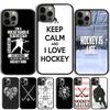 Hockey Canvas Style Phone Case Cover For iPhone 17 Air 15 16e 14 13 12 Pro Max 11 Pro Max Plus Coque Shell