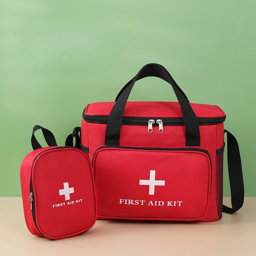 High Capacity Car Mounted Medical Kit, Outdoor First Aid Kit, Household Fabric Epidemic Prevention Emergency Drug Storage Bag