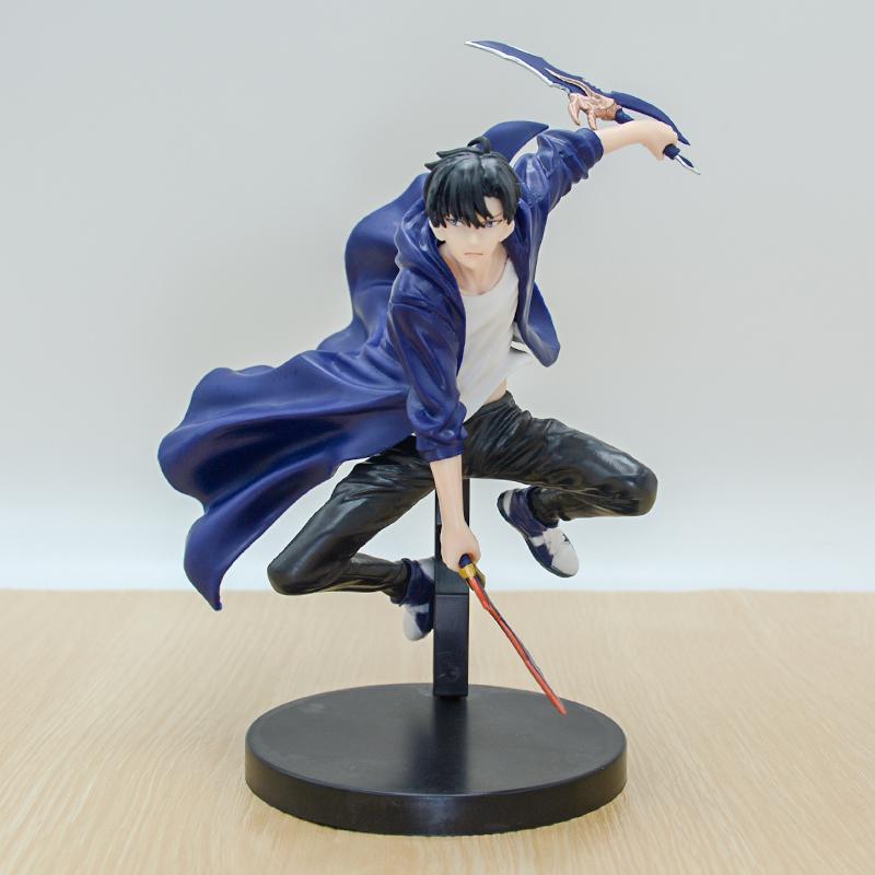 In Stock Solo Leveling Shadow King Figure Sung Jinwoo Cheng Xiaoyu Handheld Model Desktop Ornament Anime Collection Model Gifts