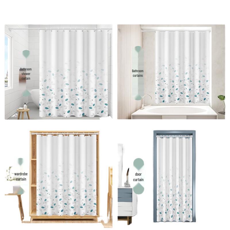 Handon Waterproof Terrazzo Shower Curtain Set