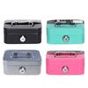 Heavy Duty Metal Cash Keeper Compact Locking Design With Handle Multipurpose Storage for Documents Coins Accessories