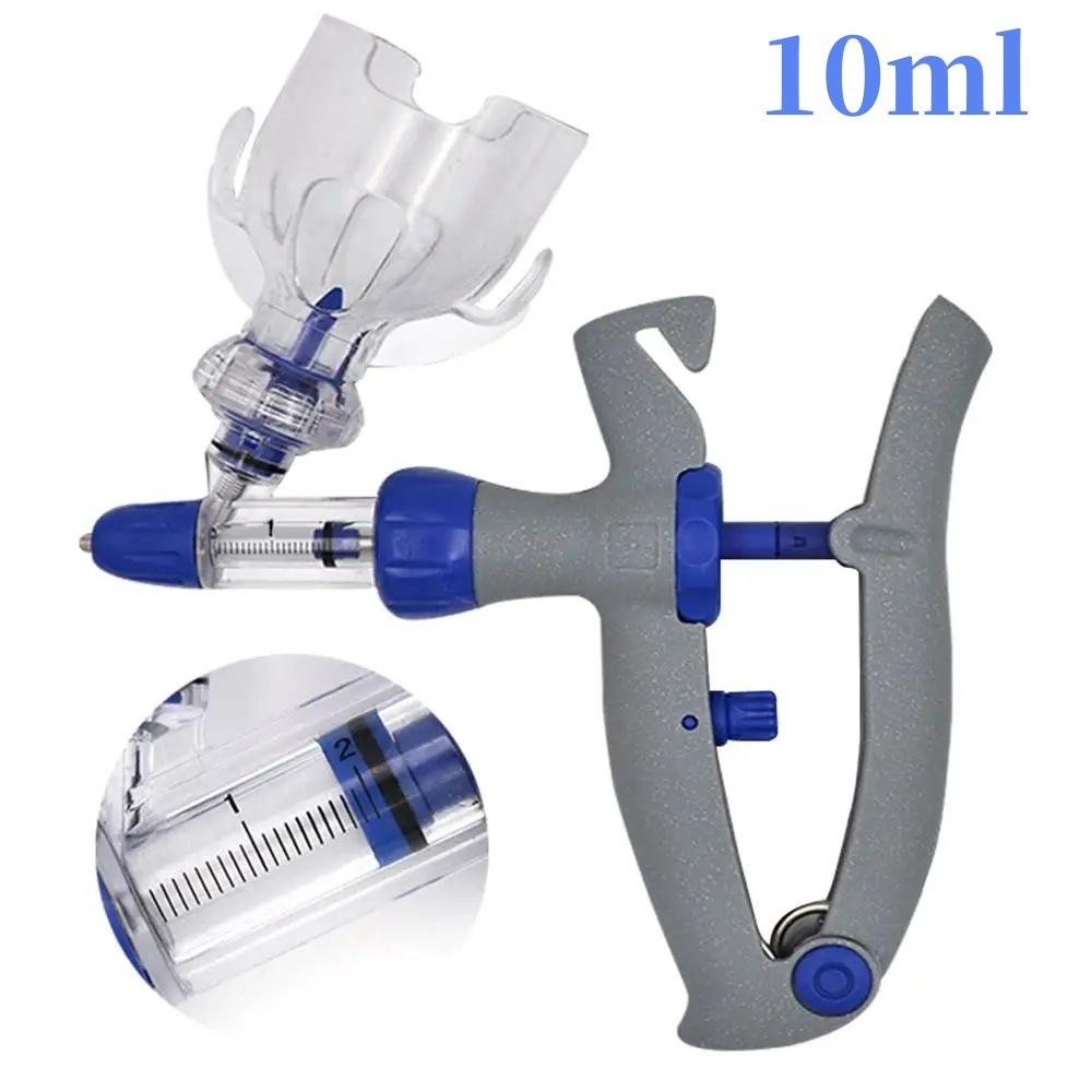 1/2/5/10ml Automatic Veterinary Continuous Syringe Poultry Animal Injection Needle Adjustable Vaccine For Livestock Cattle Sheep