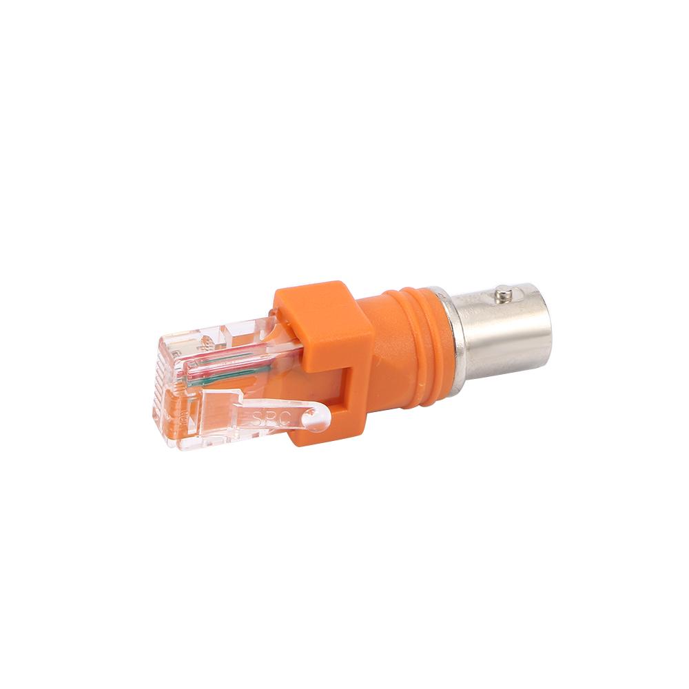 Chassis Panel Barrel Coupler Cable Connector Adapter RJ45 To RF BNC Female To RJ45 Male Connectors