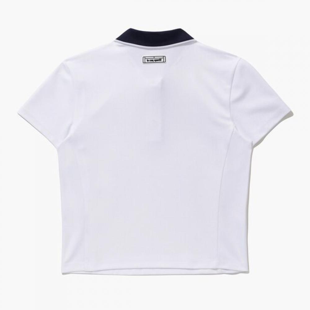 Le Coq SporTif Women S Polo T ShirT Regular fiT Color Block whT   qq122TTS31