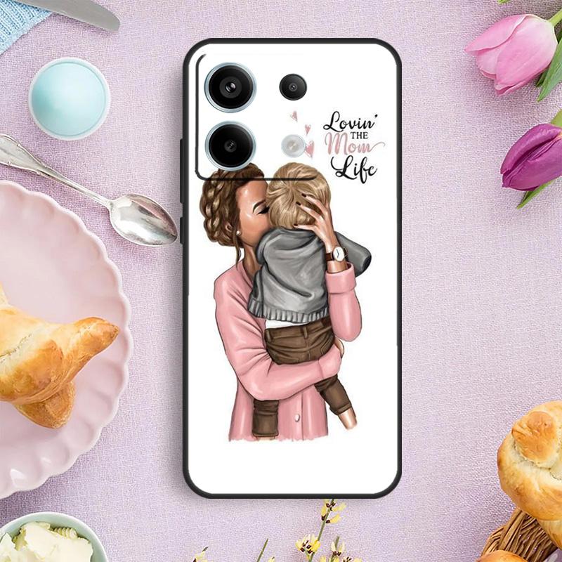 Baby Mom Girl Queen Case For Xiaomi Redmi Note 15 Pro Plus 10 11 12 13 14 Pro Cover For Redmi 14C 15C 12C 10C 13C