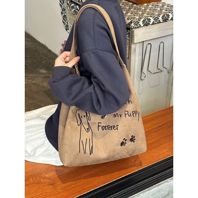 Tote Bag - Large Capacity Shoulder Bag - Student Commuting and Class Bag