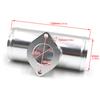 63mm 2,5 Zoll Turbo-Adapter Aluminiumlegierung BOV Blow Off Ventil Adapter Silber Einlassadapter Flanschrohr für GD-RS FV RZ