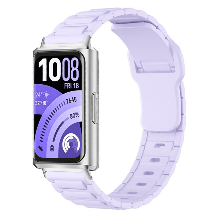 I‑Shape Texture Reverse‑Buckle Silicone Watch Band for Huawei Band 11 / Band 11 Pro, Replacement Wrist Strap, Strap Only