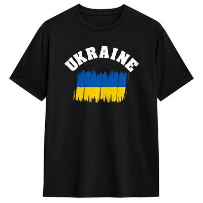 Ukraine Flag National Flag Kiev Ukrainian Kyiv Performance Cotton T Shirt Male Beach Casual T-Shirts Comfortable Trending Tees